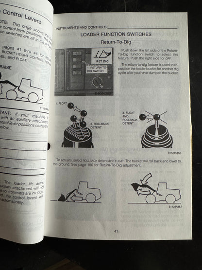 Case 721 Loader Operator's manual Bur 9-15991 - physical product