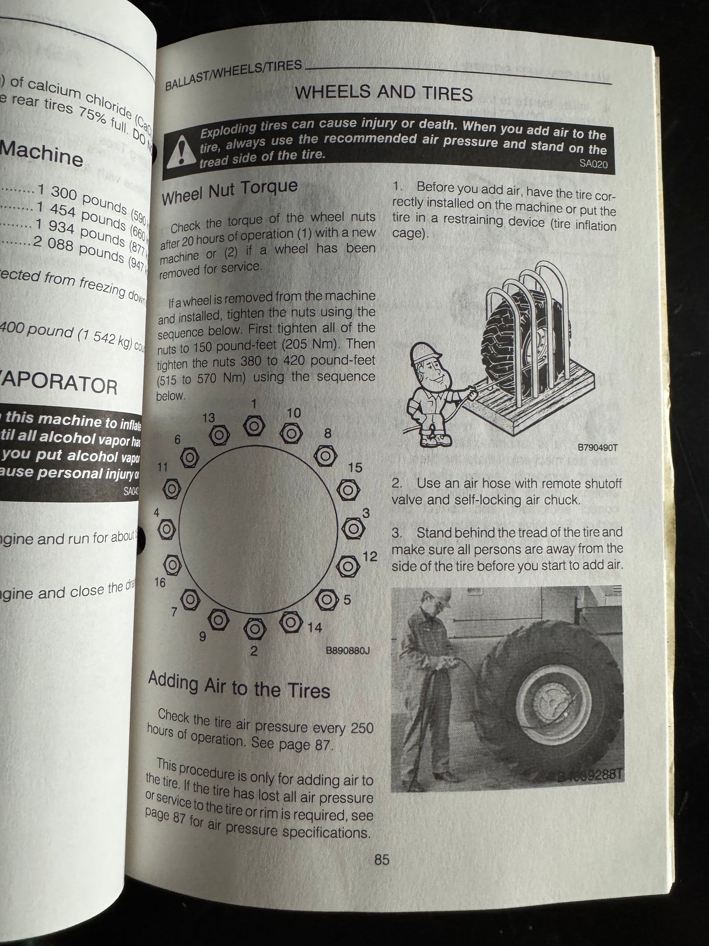 Case 721 Loader Operator's manual Bur 9-15991 - physical product