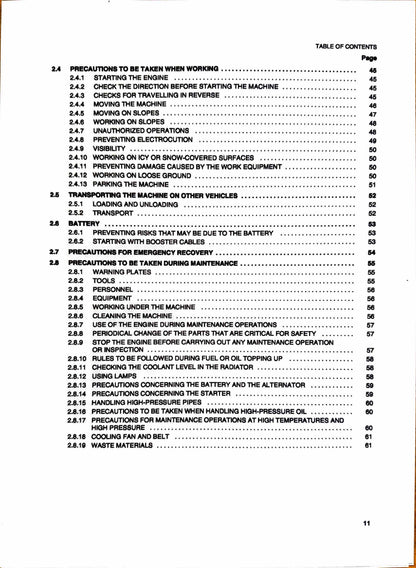 Komatsu PC27R-8 hydraulic excavator Operation and Maintenance manual WEAM003100- digital version