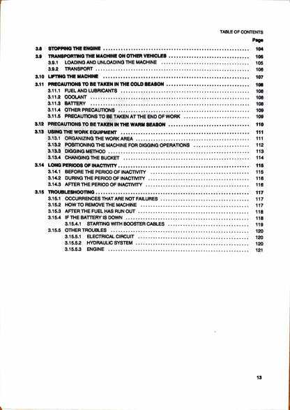 Komatsu PC27R-8 hydraulic excavator Operation and Maintenance manual WEAM003100- digital version