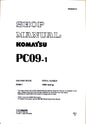 Komatsu Shop Manual PC09-1 SEBM026103 - digital version