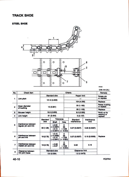 Komatsu PC27R-8 Deluxe hydraulic excavator Shop Manual  WEBM003800 - digital version