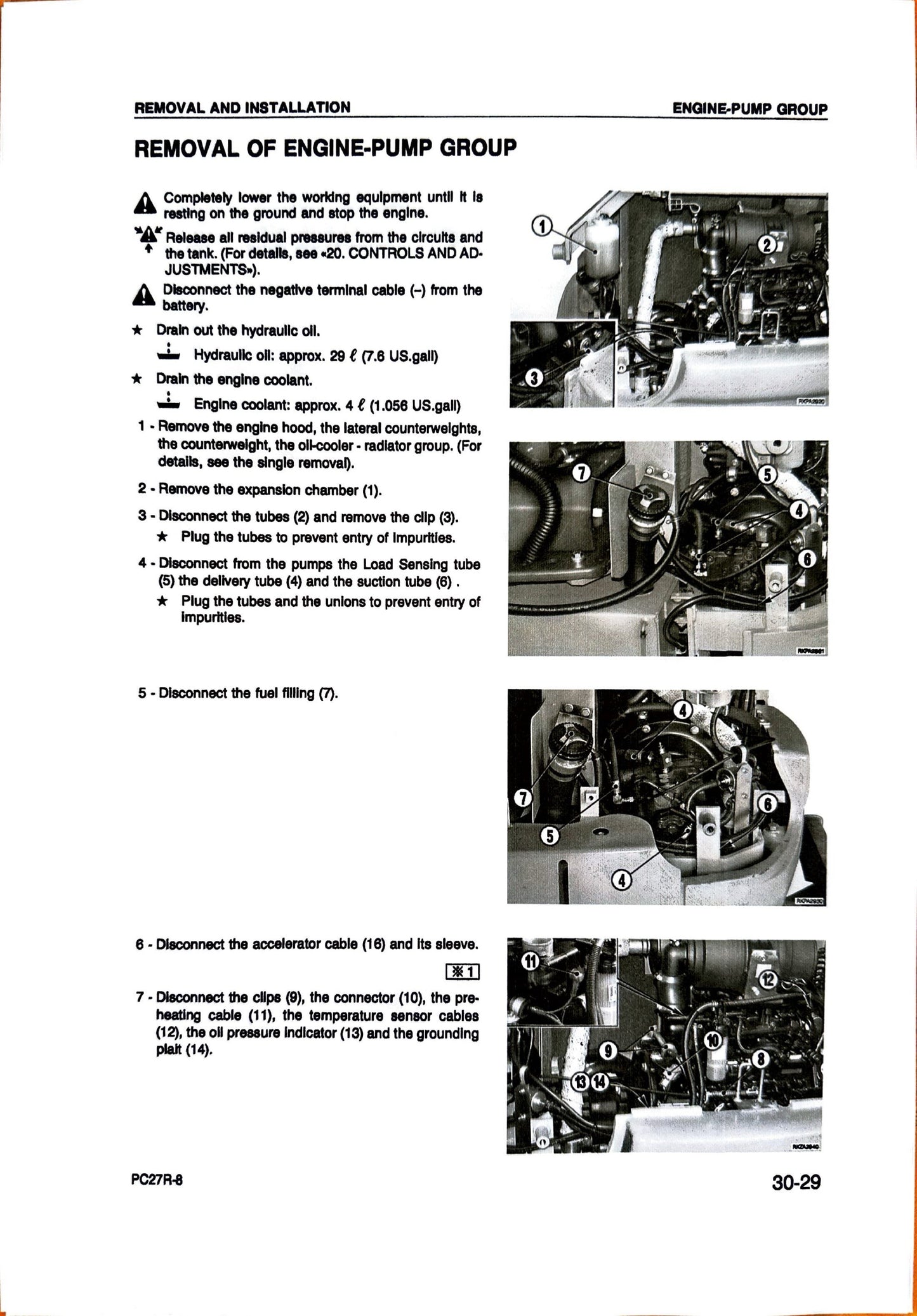 Komatsu PC27R-8 hydraulic excavator Shop Manual  WEBM002900 - digital version