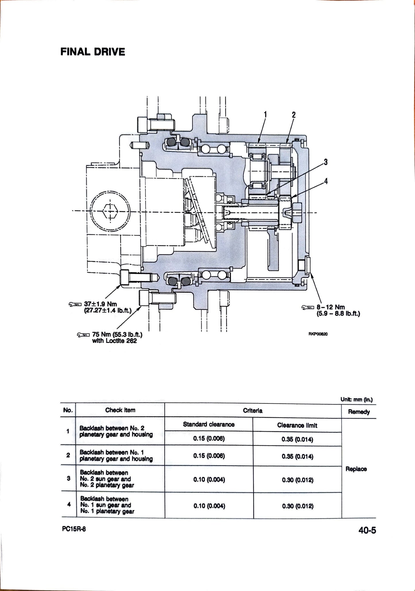 Komatsu PC15R-8 hydraulic excavator Shop Manual - digital version WEBM002800