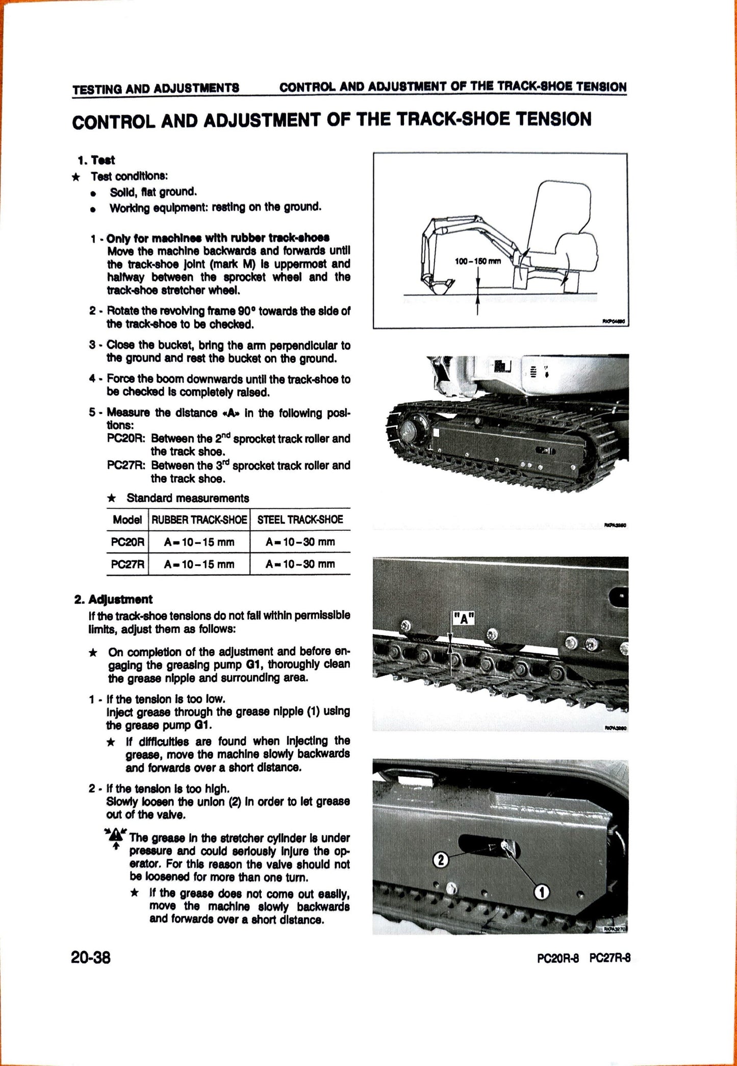 Komatsu PC20R-8 and PC27R-8 hydraulic excavators Shop manual - digital version. WEBM000200