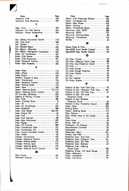 Caterpillar D4E Tractor Parts manual - digital version