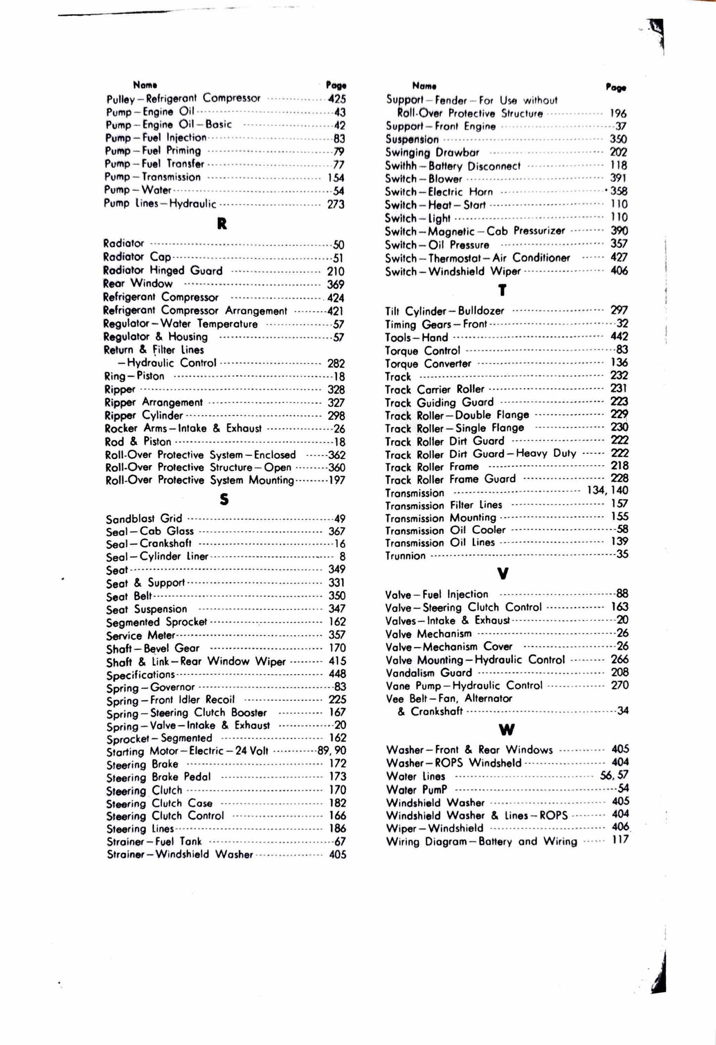Caterpillar D4E Tractor Parts manual - digital version