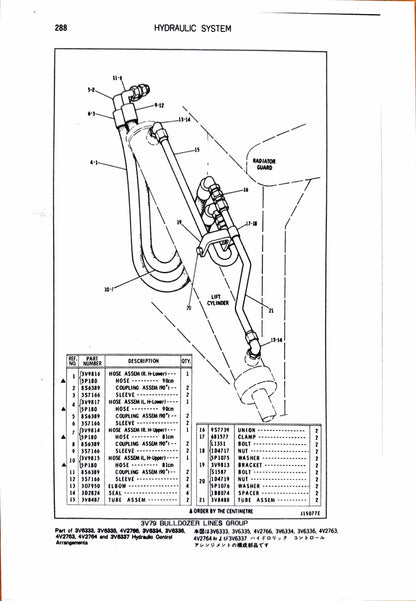 Caterpillar D4E Tractor Parts manual - digital version