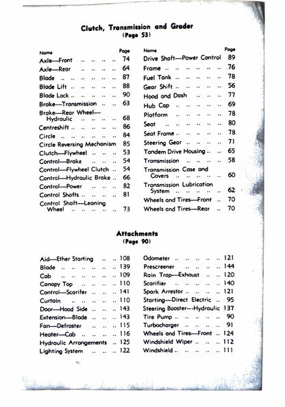 Caterpillar 12 Motor  Grader Parts manual s/n 21F and up - digital version