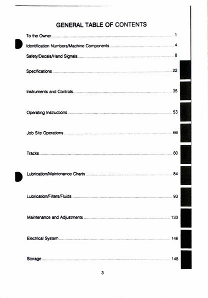 Case 1150E/1155E Crawler Operator's manual Bur 9-9942 - digital product