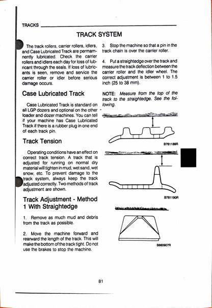 Case 1150E/1155E Crawler Operator's manual Bur 9-9942 - digital product