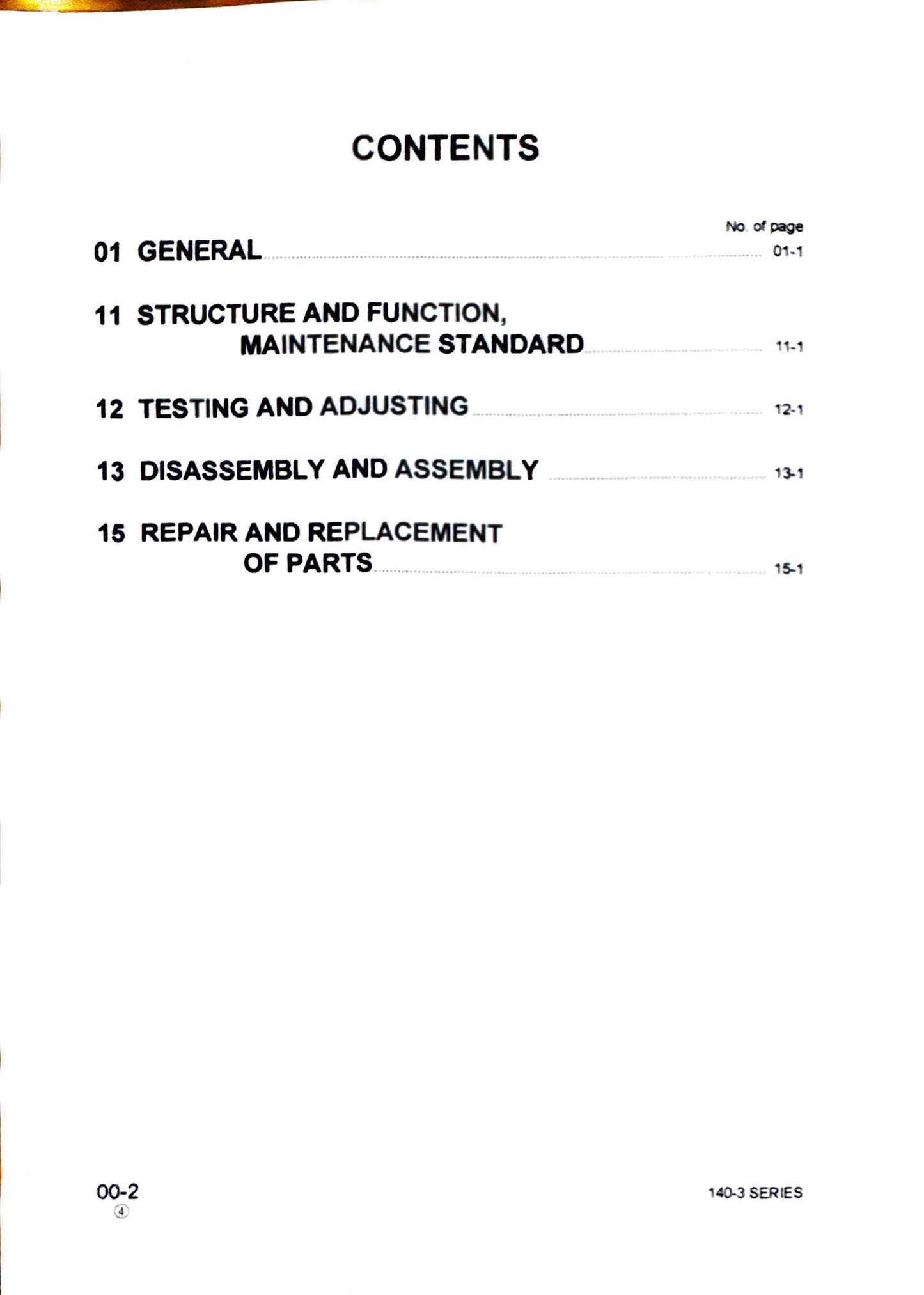 Komatsu 140-3 series diesel engine Shop Manual - SEBM022208  Digital version