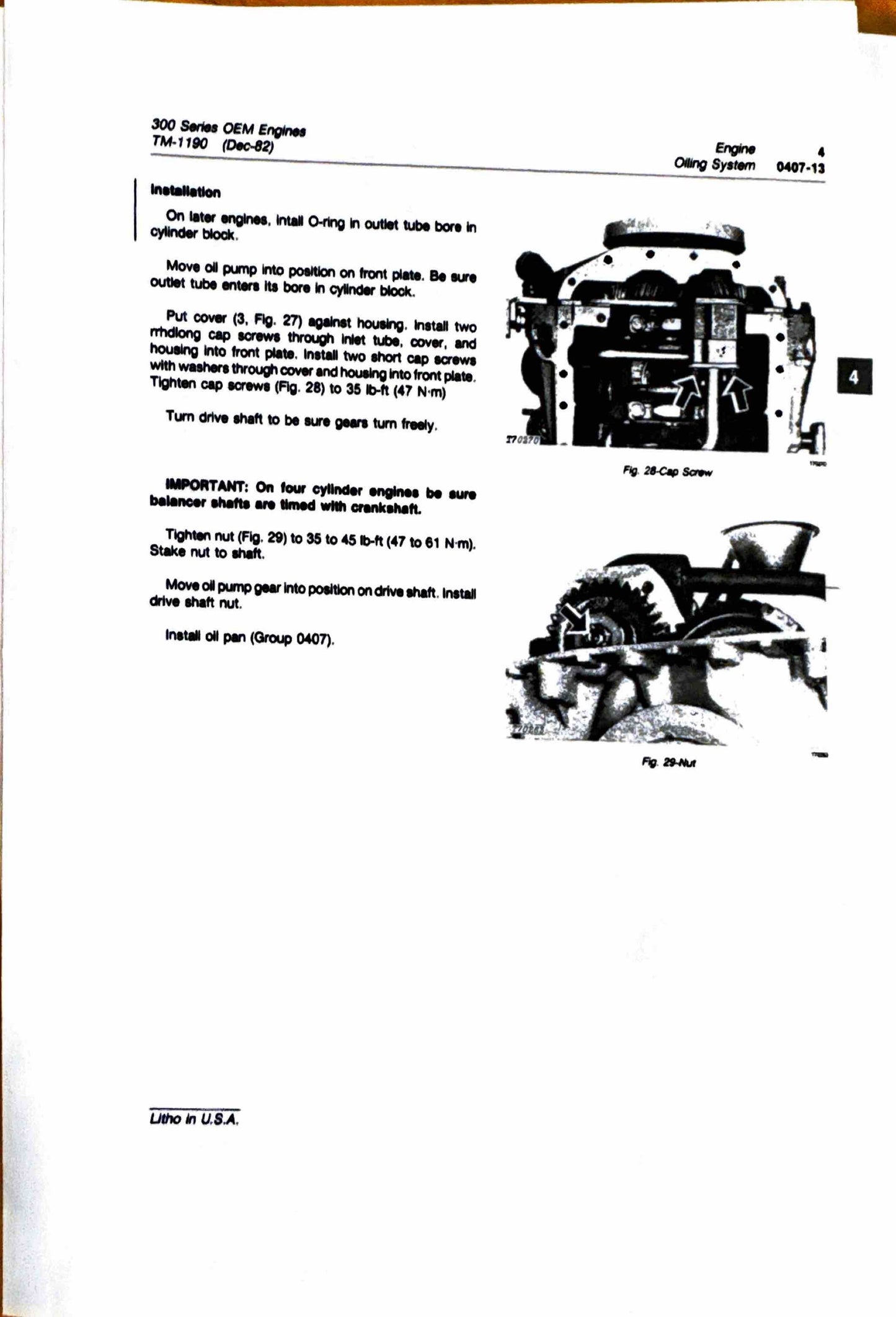 John Deere 300 Series OEM Engines Technical Manual TM1190 - digital version
