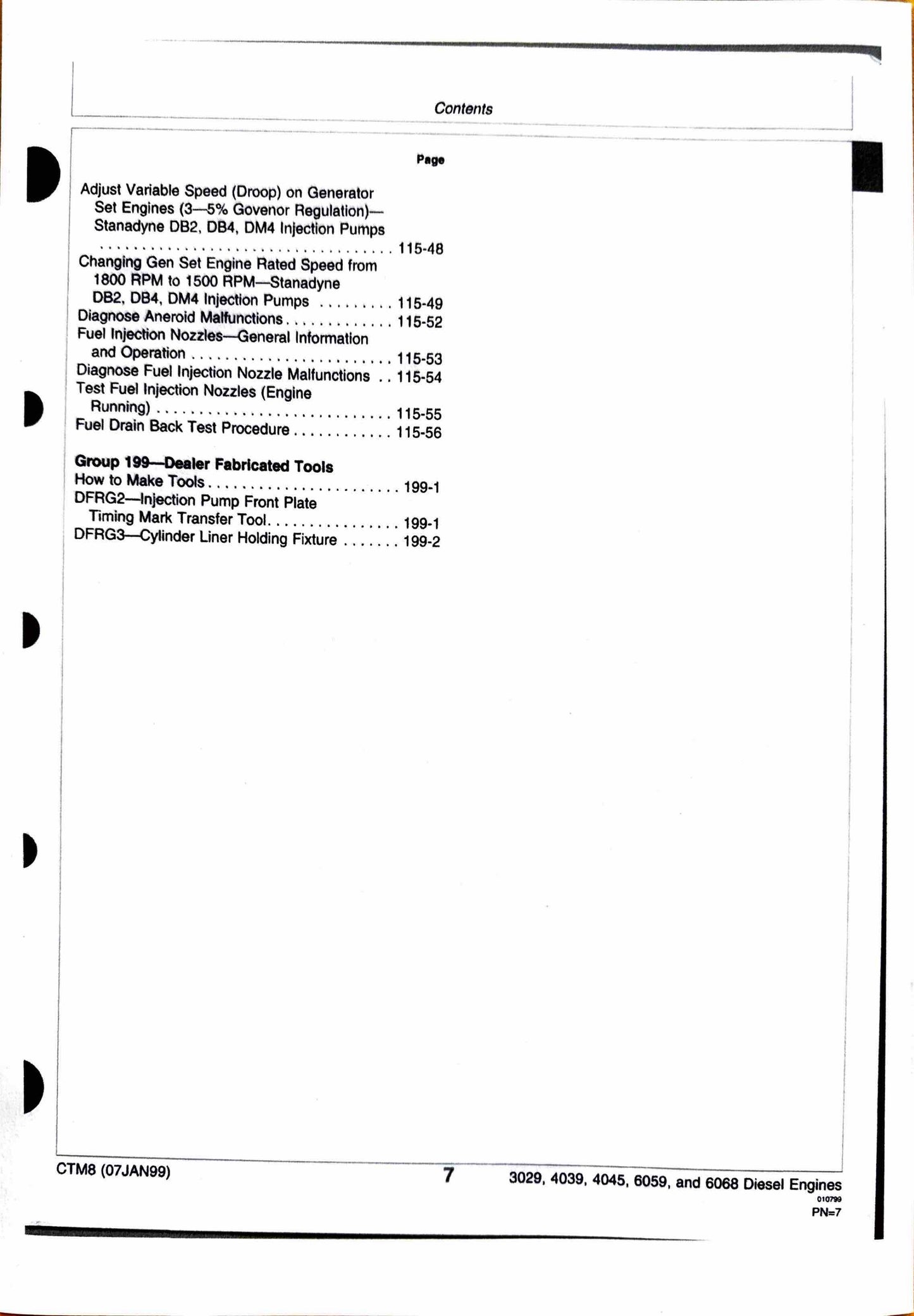 John Deere Series 300, 3029 (-499999), 4039, 4045, 6059, and 6068 diesel engines component technical manual CTM8 - digital version