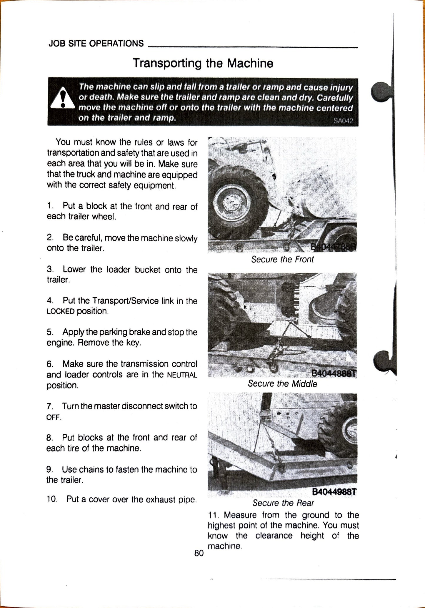 Case 821 Loader Operator's manual Bur 9-15240 - digital product