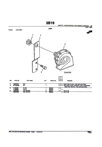 John Deere 300D, 310D and 315D backhoe loaders - Parts catalog - PC2321 digital version