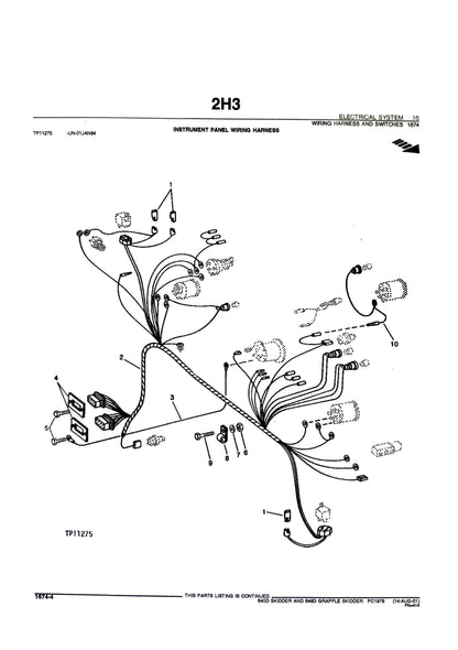 John Deere 640D  Skidder and 648D Grapple Skidder - Parts catalog - PC1978 digital version