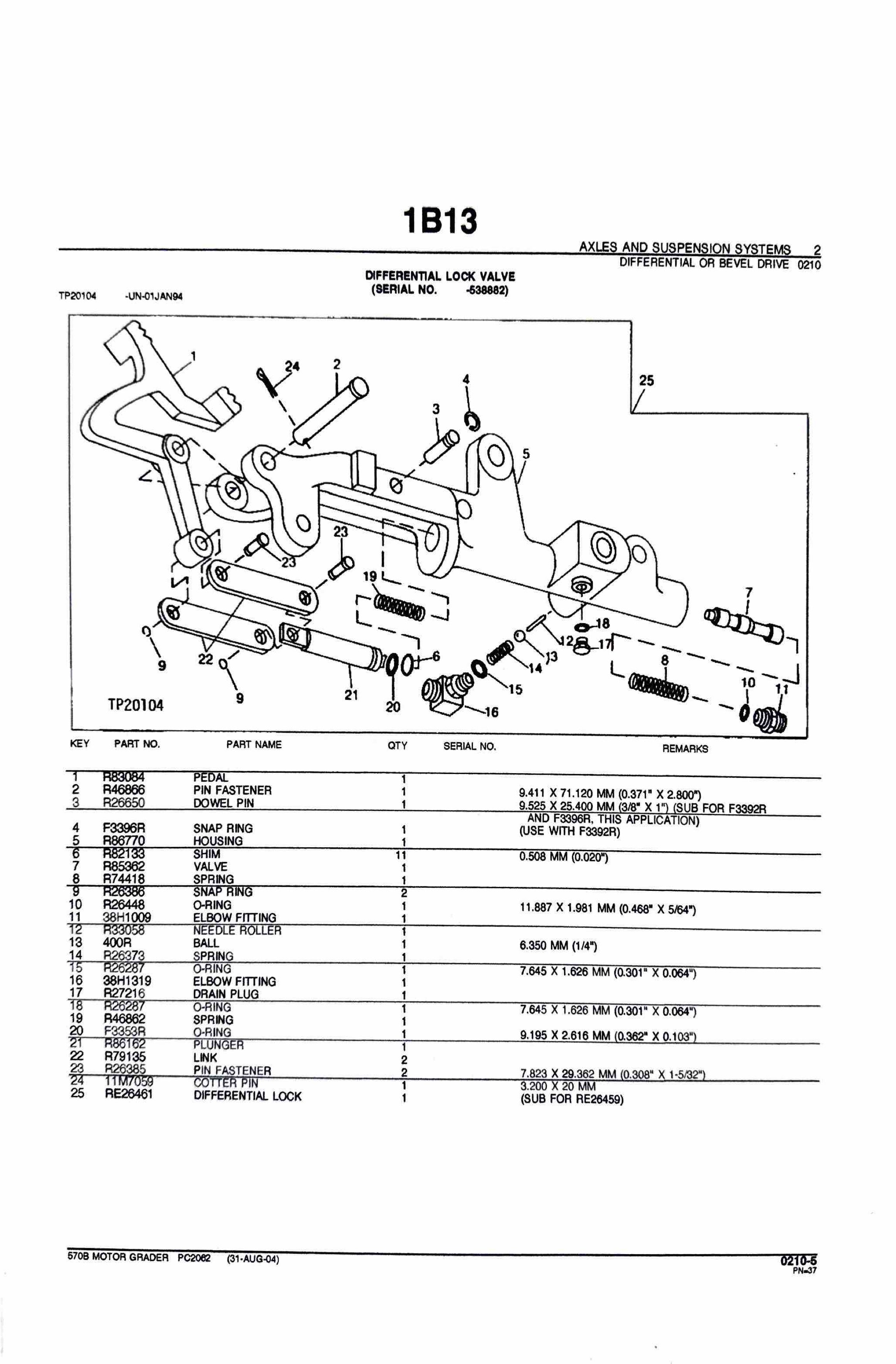 John Deere 570B Motor Grader - Parts catalog - PC2062 digital version ...