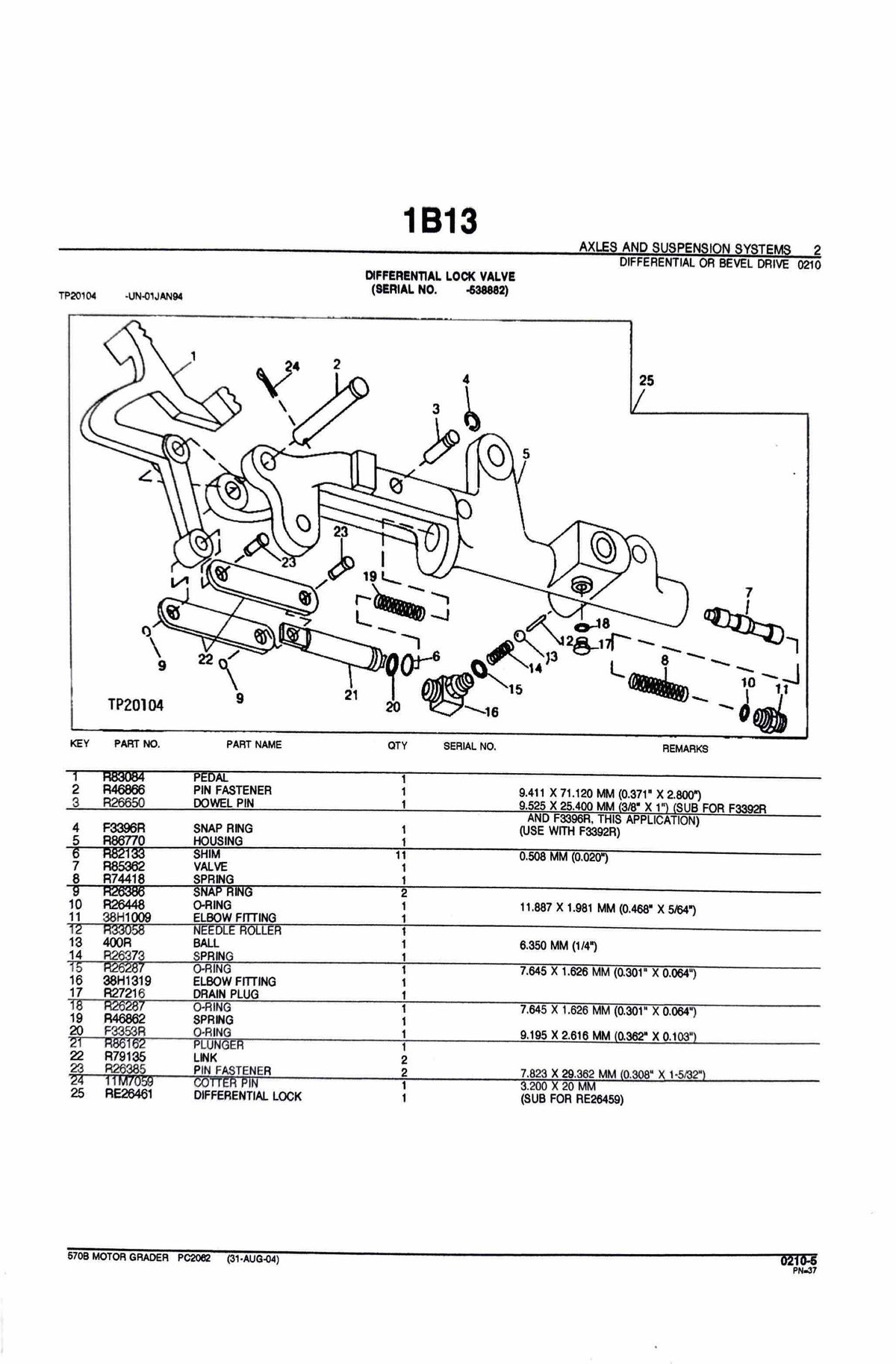 570bfs Exploded View John Deere 570B Motor Grader - Parts catalog - PC2062 digital version ...