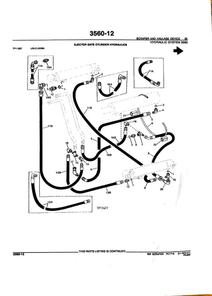 John Deere 862 Scraper - Parts catalog - PC1716 digital version