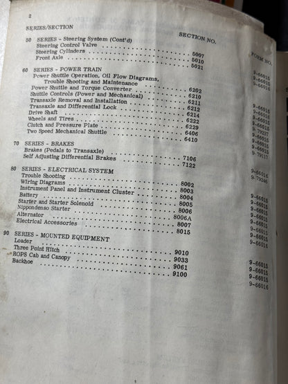 Case 580C Loader Backhoe Service  manual - physical product