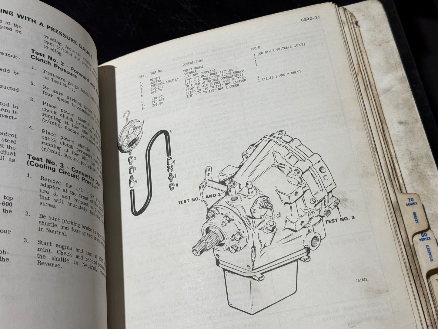 Case 580C Loader Backhoe Service  manual - physical product