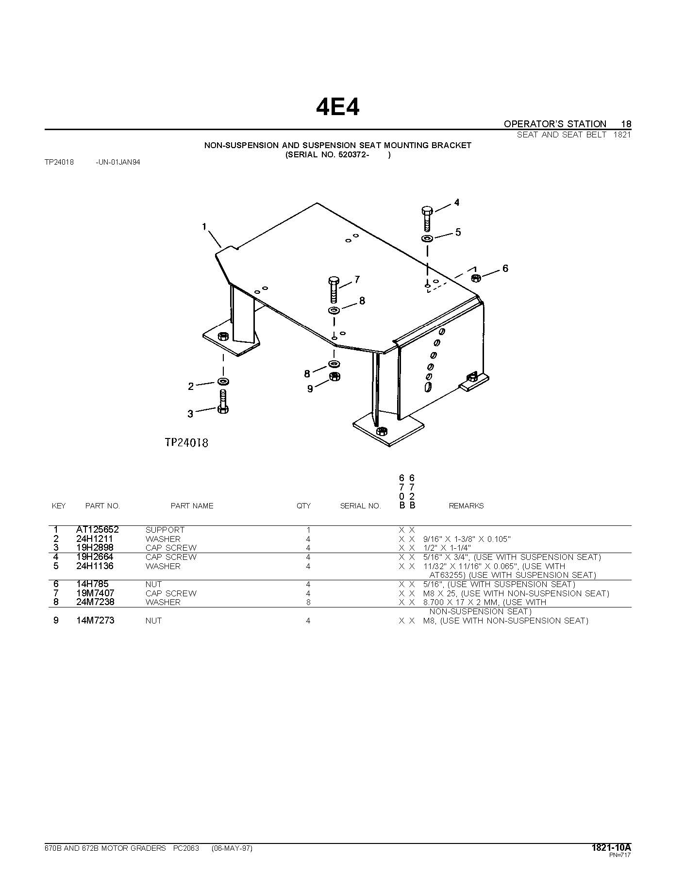 John Deere JD670B AND 672B MOTOR GRADERS - Parts catalog - PC2063 digital version