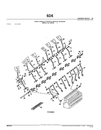 John Deere JD670B AND 672B MOTOR GRADERS - Parts catalog - PC2063 digital version