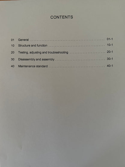 Komatsu PC270LC-6LE Hydraulic Excavator s/n A83001 and up -  Shop Manual - CEBM003001 Digital version