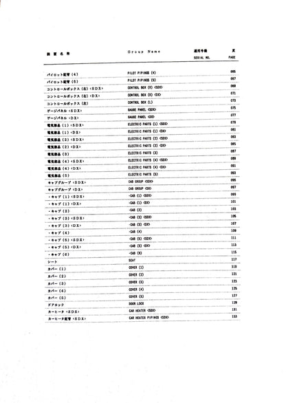 Hitachi EX150 Excavator Parts Catalog  P133-1-7 Digital version