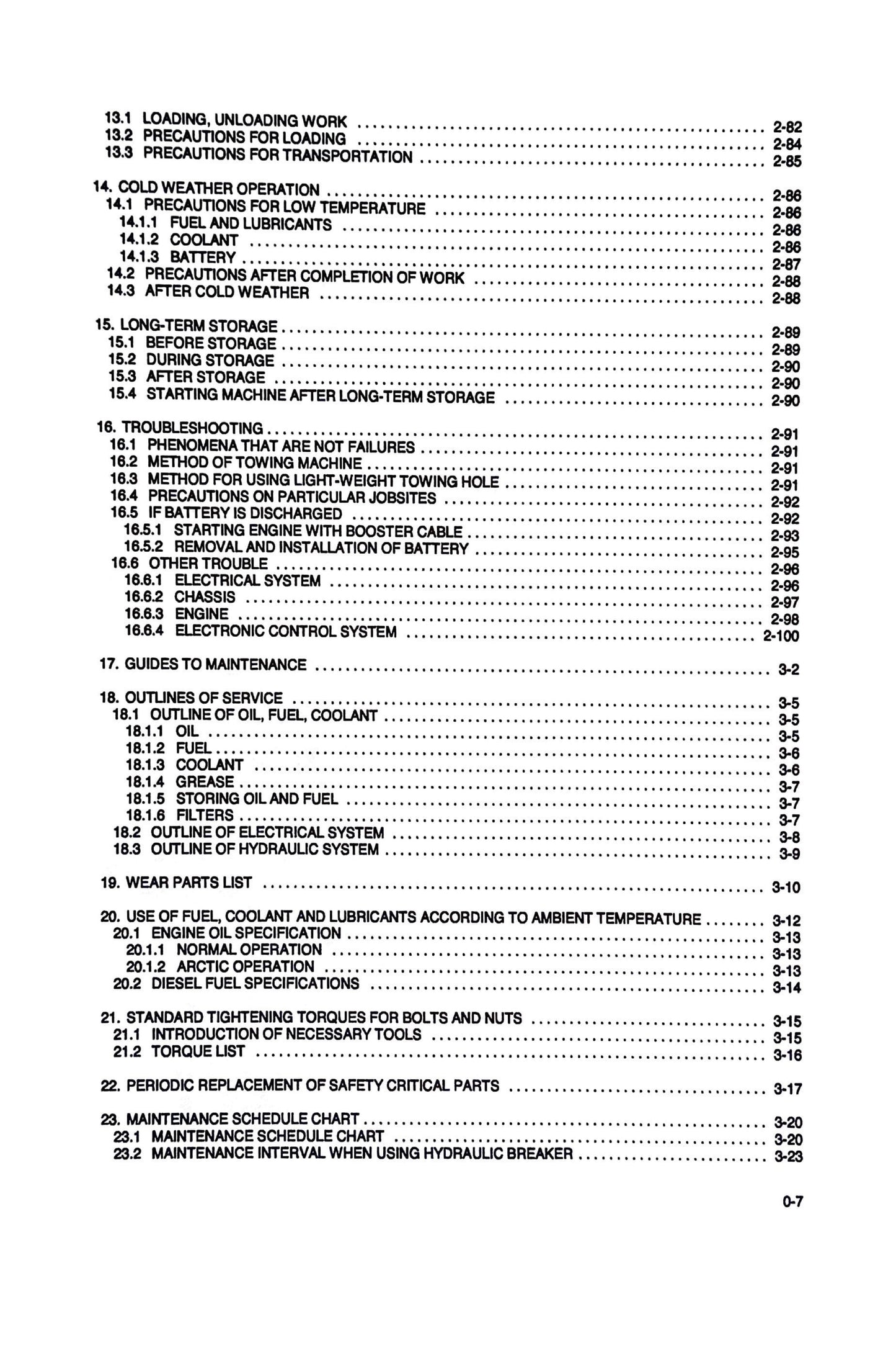 Komatsu PC200, PC200LC-6, PC210LC-6, PC220LC-6, PC250LC-6 Hydraulic Excavators Operation & Maintenance Manual - CEAM001200  Digital version