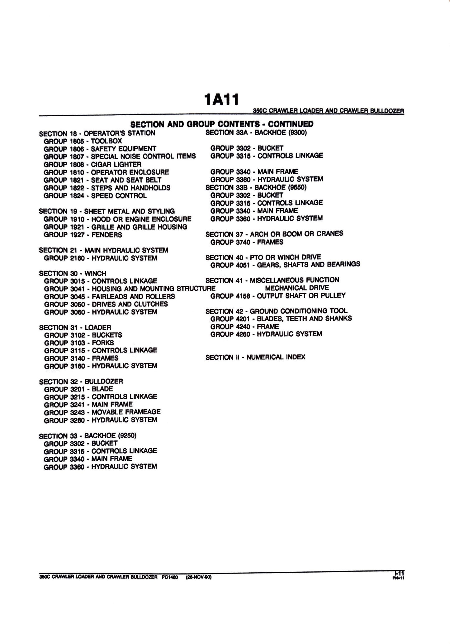 John Deere 350C CRAWLER LOADER AND CRAWLER BULLDOZER - Parts catalog - PC1480 digital version