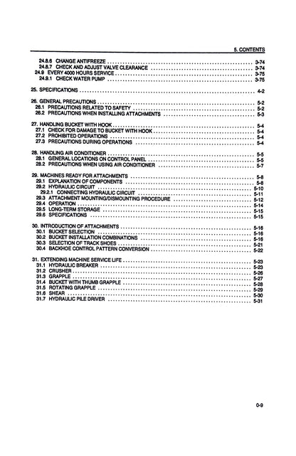 Komatsu PC200, PC200LC-6, PC210LC-6, PC220LC-6, PC250LC-6 Hydraulic Excavators Operation & Maintenance Manual - CEAM000101  Digital version