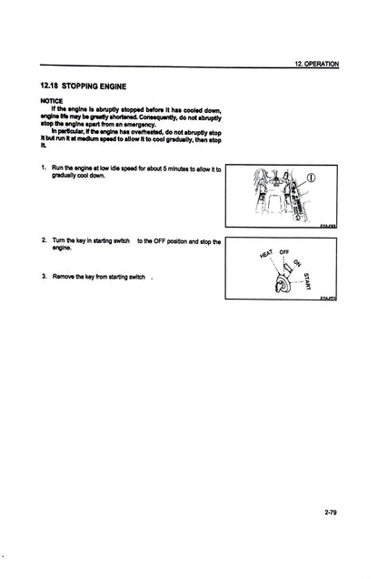 Komatsu PC200, PC200LC-6, PC210LC-6, PC220LC-6, PC250LC-6 Hydraulic Excavators Operation & Maintenance Manual - CEAM000101  Digital version