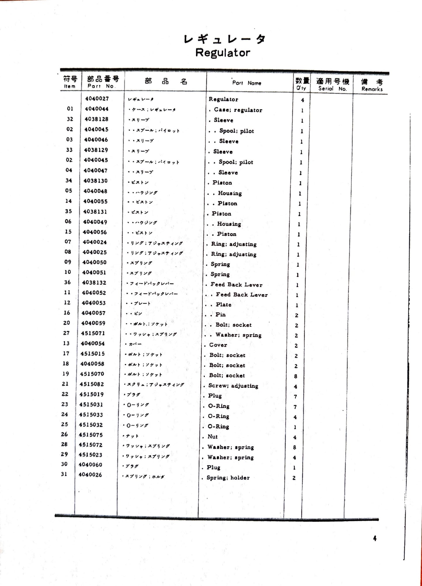 Hitachi UH09 Parts Manual - P7509-1   Digital version