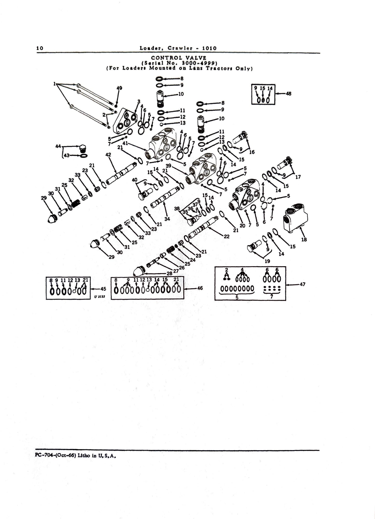 John Deere Parts Catalog 1010 CRAWLER LOADER PC704 - digital version