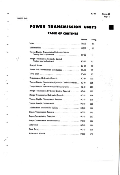 Caterpillar 631B Service manual - s/n 13G1 and up - digital version