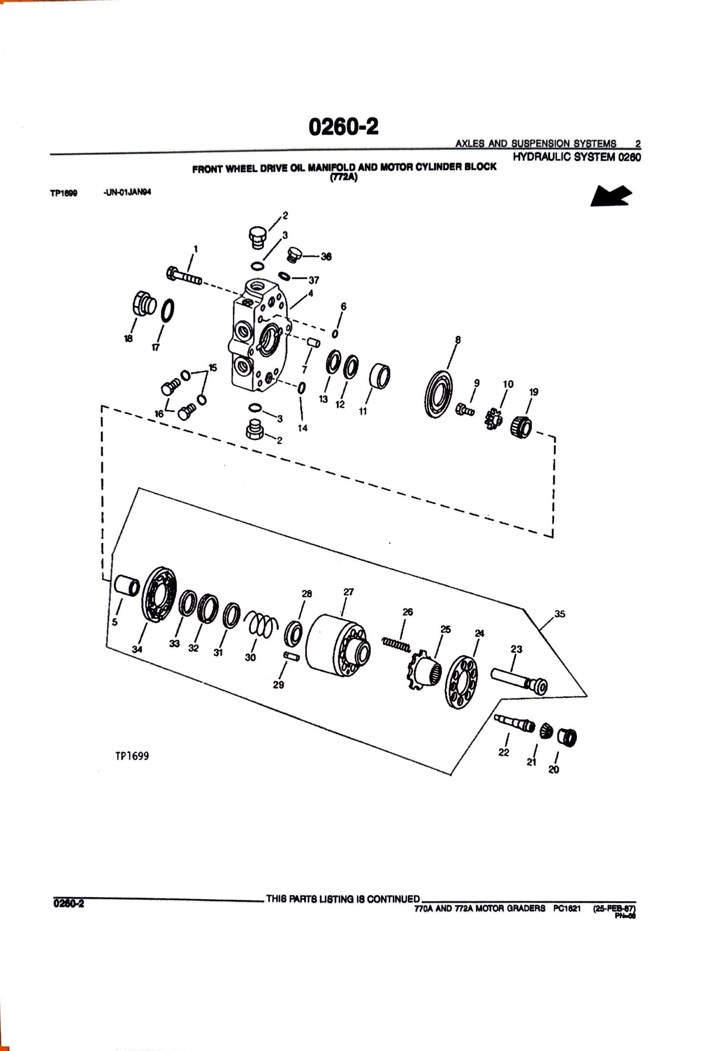 John Deere 770A AND 772A MOTOR GRADERS - Parts catalog - PC1621 digital version