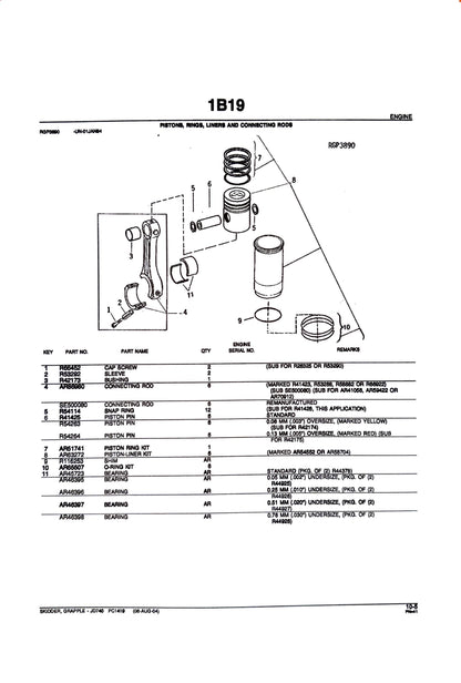 John Deere JD740 SKIDDER - Parts catalog - PC1419 digital version