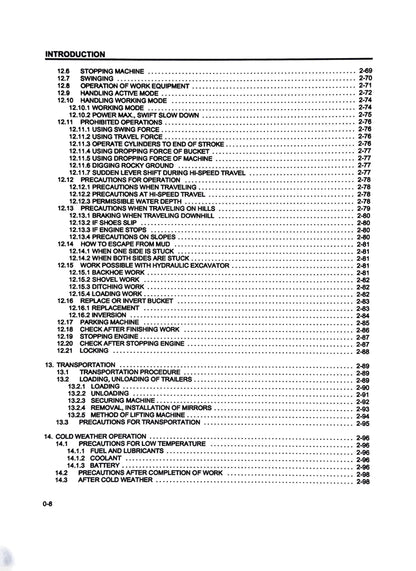 Komatsu PC270LC-6 Hydraulic Excavator s/n A83001 and up -  Operation & Maintenance Manual - CEAM003400  Digital version