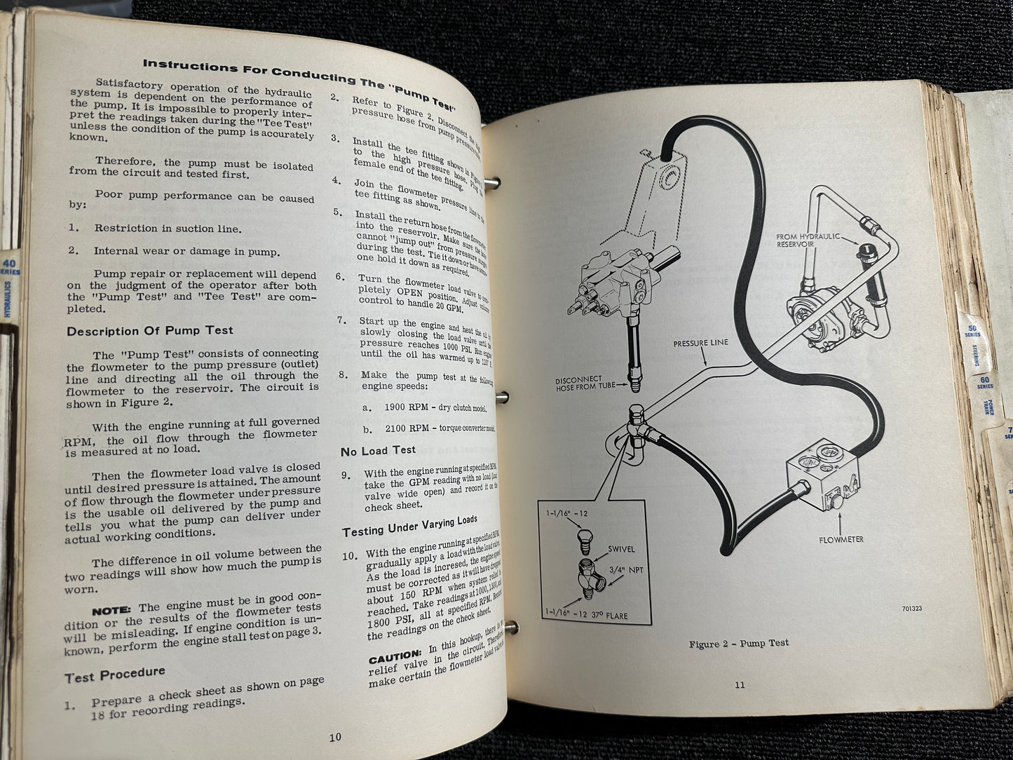 Case 580K Loader Backhoe and Forklift service manual - physical product