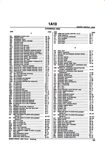 John Deere JD740 SKIDDER - Parts catalog - PC1419 digital version