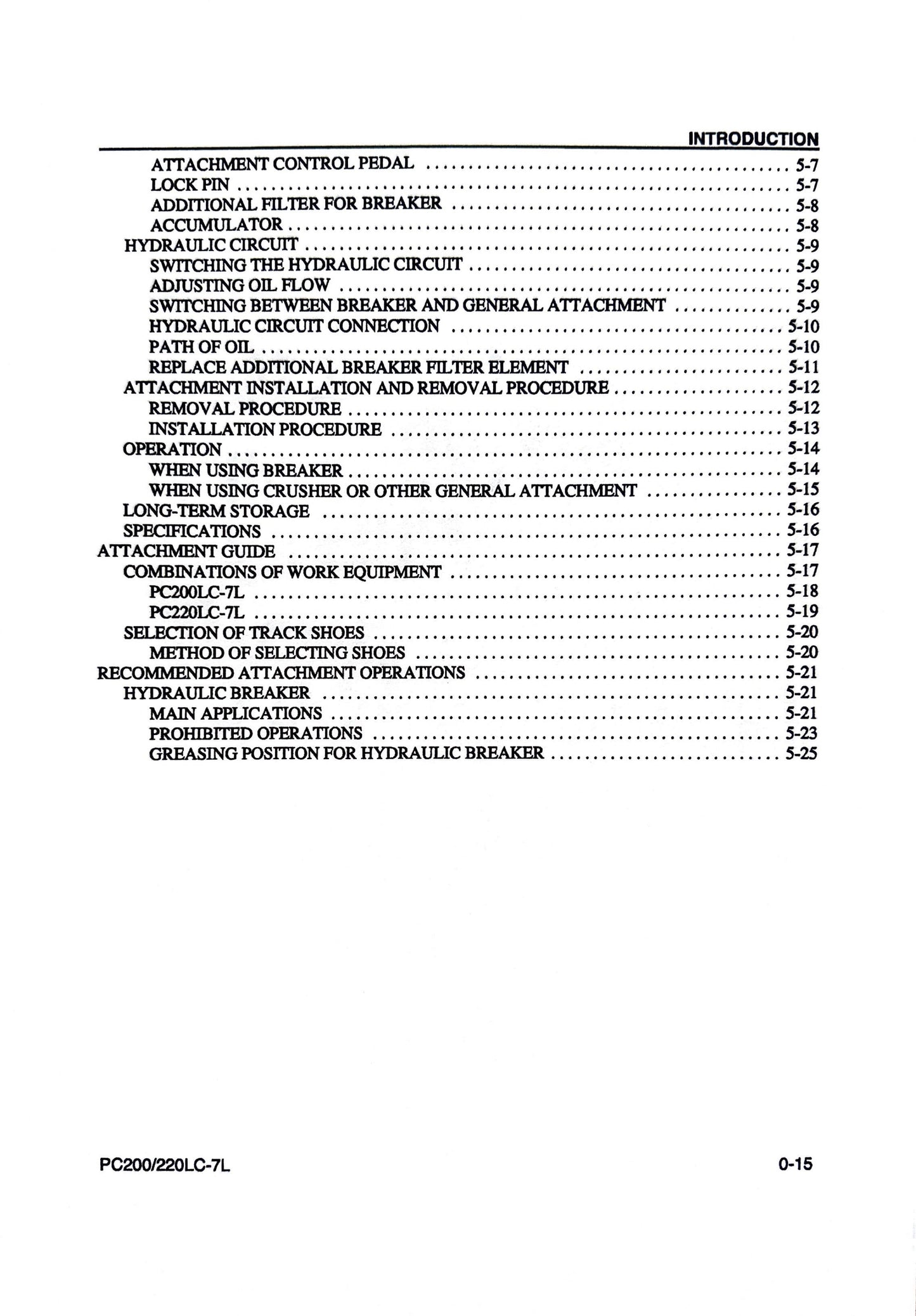 Komatsu Galeo PC200LC-7L and PC220LC-7L Hydraulic Excavator Operation & Maintenance Manual - CEAM008600  Digital version