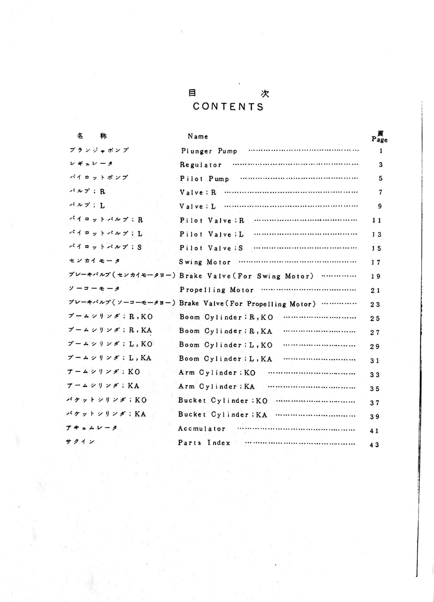 Hitachi UH09 Parts Manual - P7509-1   Digital version