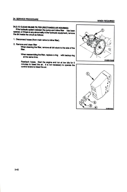 Komatsu PC200, PC200LC-6, PC210LC-6, PC220LC-6, PC250LC-6 Hydraulic Excavators Operation & Maintenance Manual - CEAM001200  Digital version