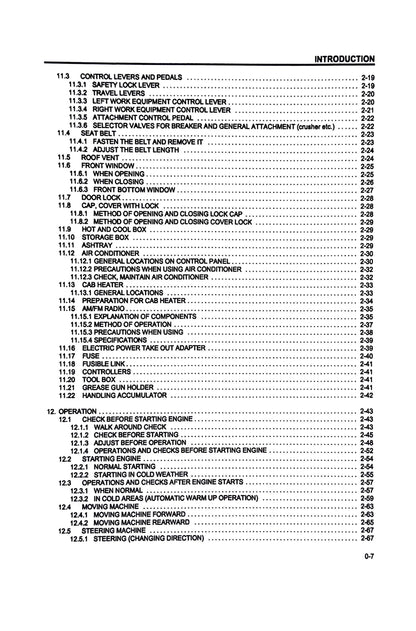 Komatsu PC270LC-6 Hydraulic Excavator s/n A83001 and up -  Operation & Maintenance Manual - CEAM003400  Digital version