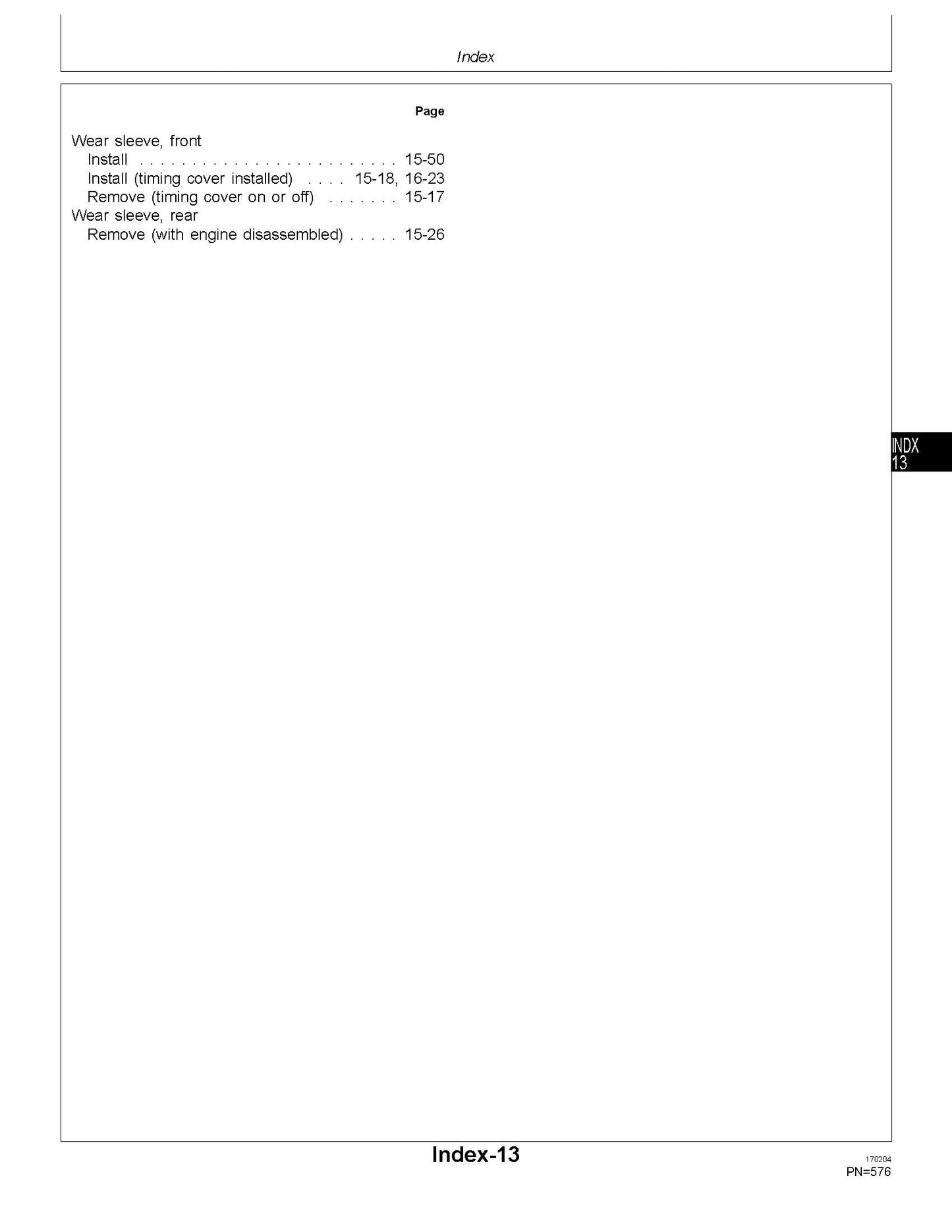 John Deere Series 400 Model 6466 Diesel Engines manual CTM1 - digital version