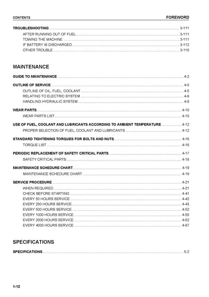 Komatsu D65EX-12, D65PX-12 bulldozer Operation and Maintenance manual - digital copy SEAM007209T