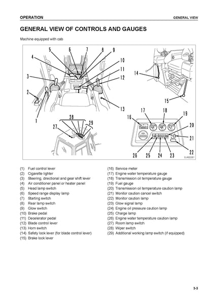 Komatsu D65EX-12, D65PX-12 bulldozer Operation and Maintenance manual - digital copy SEAM007209T