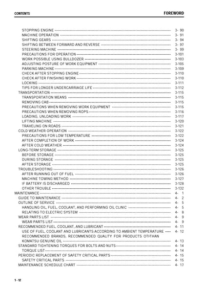 Komatsu  D65EX-15, D65PX-15, D65WX-15 bulldozers Operation and maintenance manual - digital version TEN00013-00